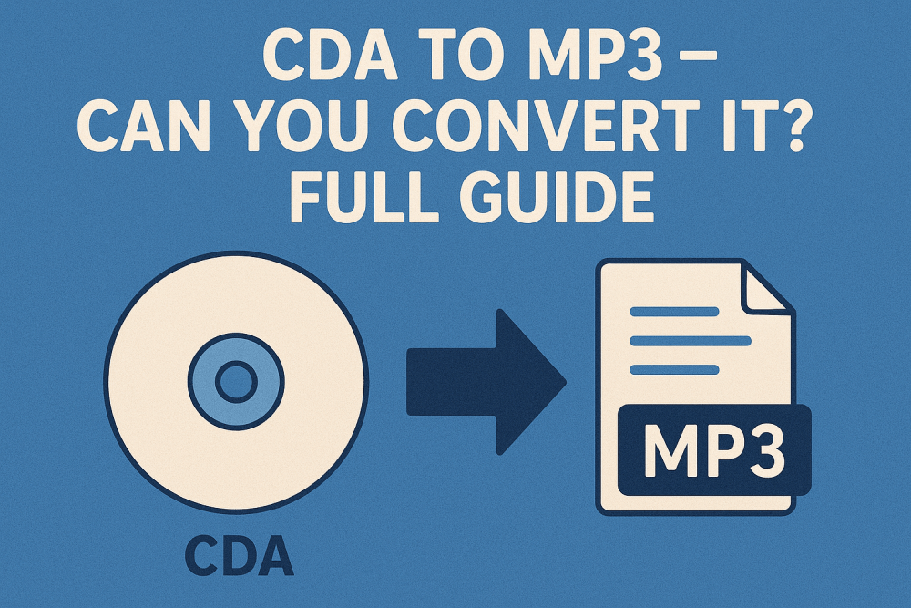 CDA to MP3 - Can You Convert It? Full Guide